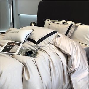 YIZUFU Комплект постельного белья из египетского хлопка 1200 нитей Beige