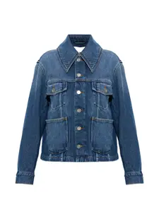 Джинсовая куртка с карманами Ganni, синий