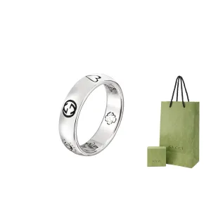 GUCCI Серебряное кольцо 925 пробы Unisex