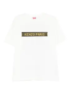 Футболка с графичным принтом KENZO, белый