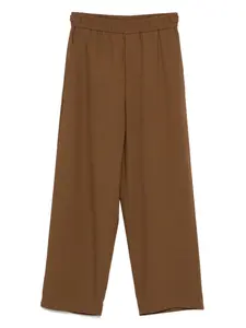 Брюки с эластичным поясом AMI Paris, коричневый