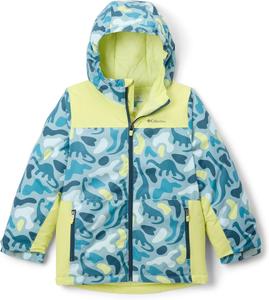 Куртка Columbia Youth Lightning Lift IV с принтом, Crushed Blue Dinoflauge/Neon Light