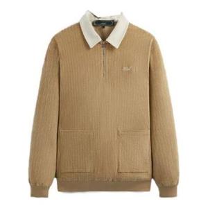 Футболка KITH Cord Clyde Rugby 'Canvas', желто-коричневый