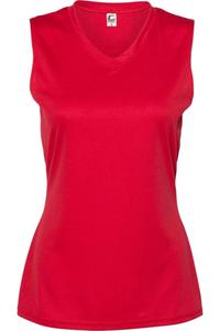 C2 Sport женская футболка без рукавов с V-образным вырезом, красный