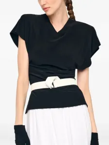 Пояс с узлом Norma Kamali, белый