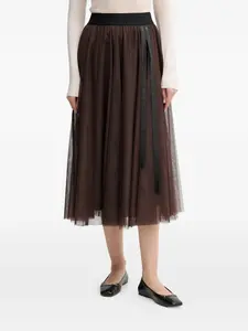 Миди-юбка из тюля Fridi Joop!, коричневый