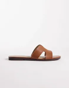 Сандалии на плоской подошве SEQWL Storke желто-коричневого цвета