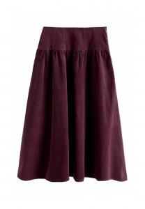 Юбка Next DROPPED WAIST MIDI, Burgundy/Red/Bordeaux