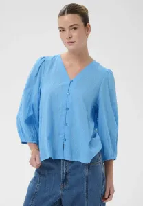 Блузка kagabriela с v-образным вырезом Kaffe, Azure Blue