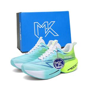 Скользоустойчивые, износостойкие, дышащие низкие повседневные кроссовки Unisex MEIKE, белый зеленый (Box)