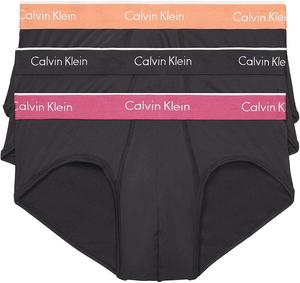 Мужские трусы-боксеры Calvin Klein из микрофибры, 3 шт., Orange(Np2162-935)/Black/Pink Band