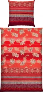 Постельное белье , красное, 1x 135x200 см + 1x 80x80 см Erwin Müller