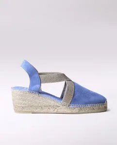 Женские замшевые эспадрильи на танкетке с резинкой Toni Pons, индиго