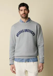 Толстовка с расширенным принтом логотипа Brooks Brothers, Light Grey