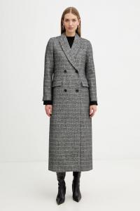 Пальто из шерсти Twinset, серый