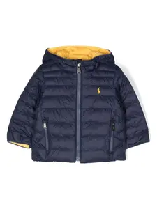 Двусторонний пуховик POLO RALPH LAUREN KIDS, синий