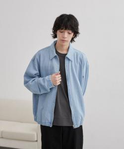 Джинсовая куртка на молнии Coen, цвет Lt.Blue