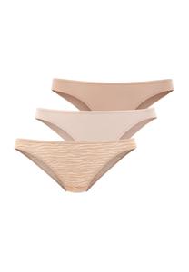 Низ бикини LASCANA 3 PACK, Beige/Sand/Beige