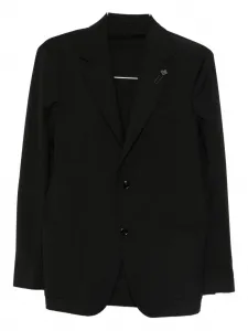 Однобортный костюм Lardini, черный