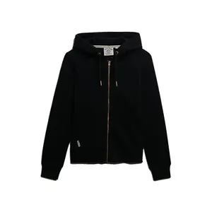 Толстовка Superdry Essential Logo full zip, черный