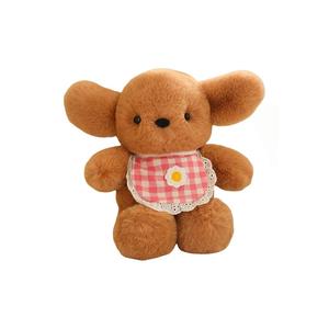 Очаровательный щенок золотистого ретривера, милый и игривый с пледовым нагрудником плюшевая кукла 30см/40см высотой KUKADI