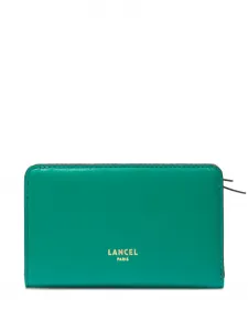 Бумажник на молнии Lancel, зеленый