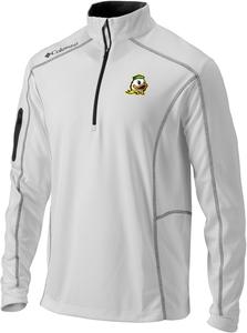 Мужская легкая повседневная толстовка для гольфа Columbia Univ of Oregon Golf Shotgun Pullover, White