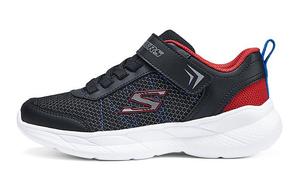 Детские кроссовки Kids Low-top Black Skechers, черный/красный