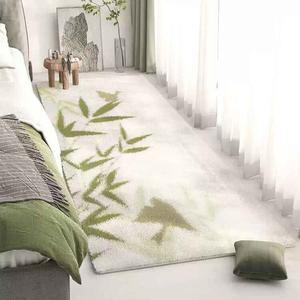 AOVOC Ковер 60x160 см для спальни/гостиной Green Wabi-Sabi, из lambswool, для дивана или окна