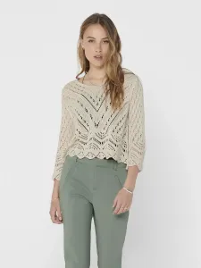 Вязаный свитер JDY "JDYNEW SUN 3/4 CORPPED PULLOVER KNT NOOS", цвет Tapioca