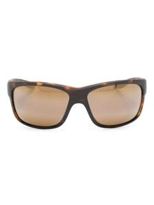 Maui Jim солнцезащитные очки в прямоугольной оправе, коричневый