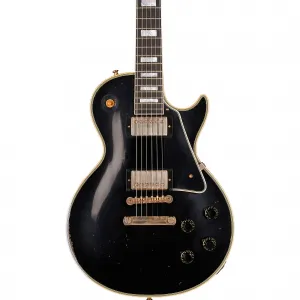 Электрогитара Gibson Custom M2M Murphy Lab 1957 Les Paul Custom Heavy Aged, черное дерево