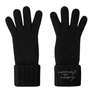 LOUIS VUITTON Женские перчатки из мохера Black