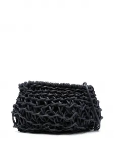 Плетеная сумка на плечо Cecilia Alienina, синий