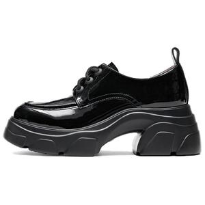 Туфли женские повседневные Women's Casual Shoes Women's British Black Staccato