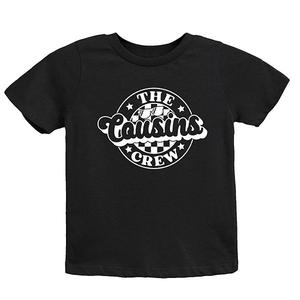 Футболка с коротким рукавом The cousins crew в клетку для подростков The Juniper Shop, Black