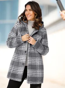 Уличная куртка Classic Basics с капюшоном, цвет Schwarz-Camel-Kariert