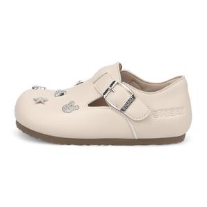 Детские кожаные туфли с противоскользящей подошвой и износостойким верхом ST&SAT KIDS, Almond