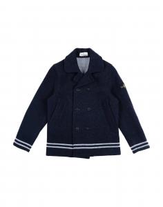 Пальто для мальчиков Stone Island Junior, полуночно-синий