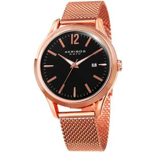 AK920 Повседневные часы в круглом корпусе Akribos, черный