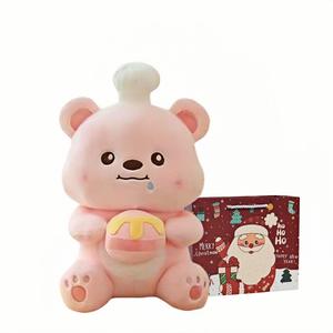 Шляпа шефа медвежонок в банке с медом плюшевая кукла высота 40см/50см/60см OU DI PIG, Pink+Christmas Shopping Bag