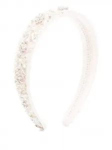 Ободок с бусинами Maison Ava, розовый