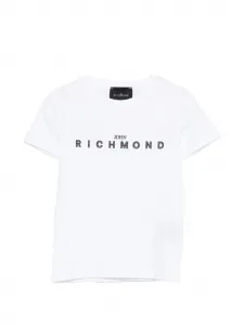 Футболка с логотипом John Richmond Junior, белый