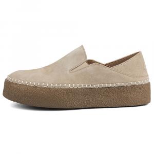 Лоферы мужские на платформе, абрикосовые New Korea, Apricot