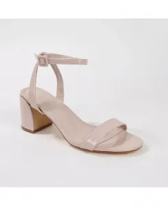 Сандалии Elaine02 на квадратном каблуке BERNESS, коричневый/бежевый