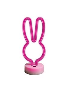 Forever Lights Неоновая светодиодная вывеска на батарейках/USB, ночник для дома, кролик, розовый