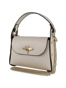 Наплечная сумка Toscanto Umhängetasche Leder beige ca. 19cm