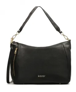Сумка через плечо свободного кроя Kazar, черный
