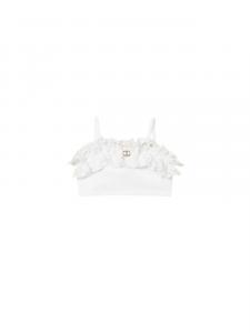 Топ с оборками TWINSET Kids, белый
