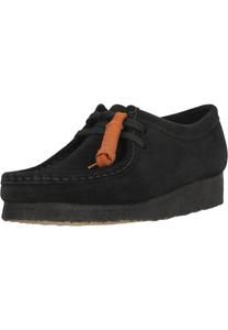 CLARKS Кроссовки на шнуровке 'Wallabee. Black Sde' в черном цвете